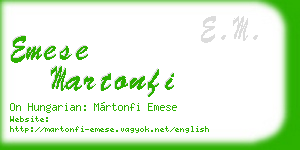 emese martonfi business card